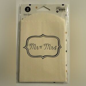 Jillibean Soup Mr & Mrs Favor Bags, 12 Count